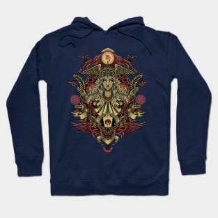 Virgo Engraving Art Hoodie